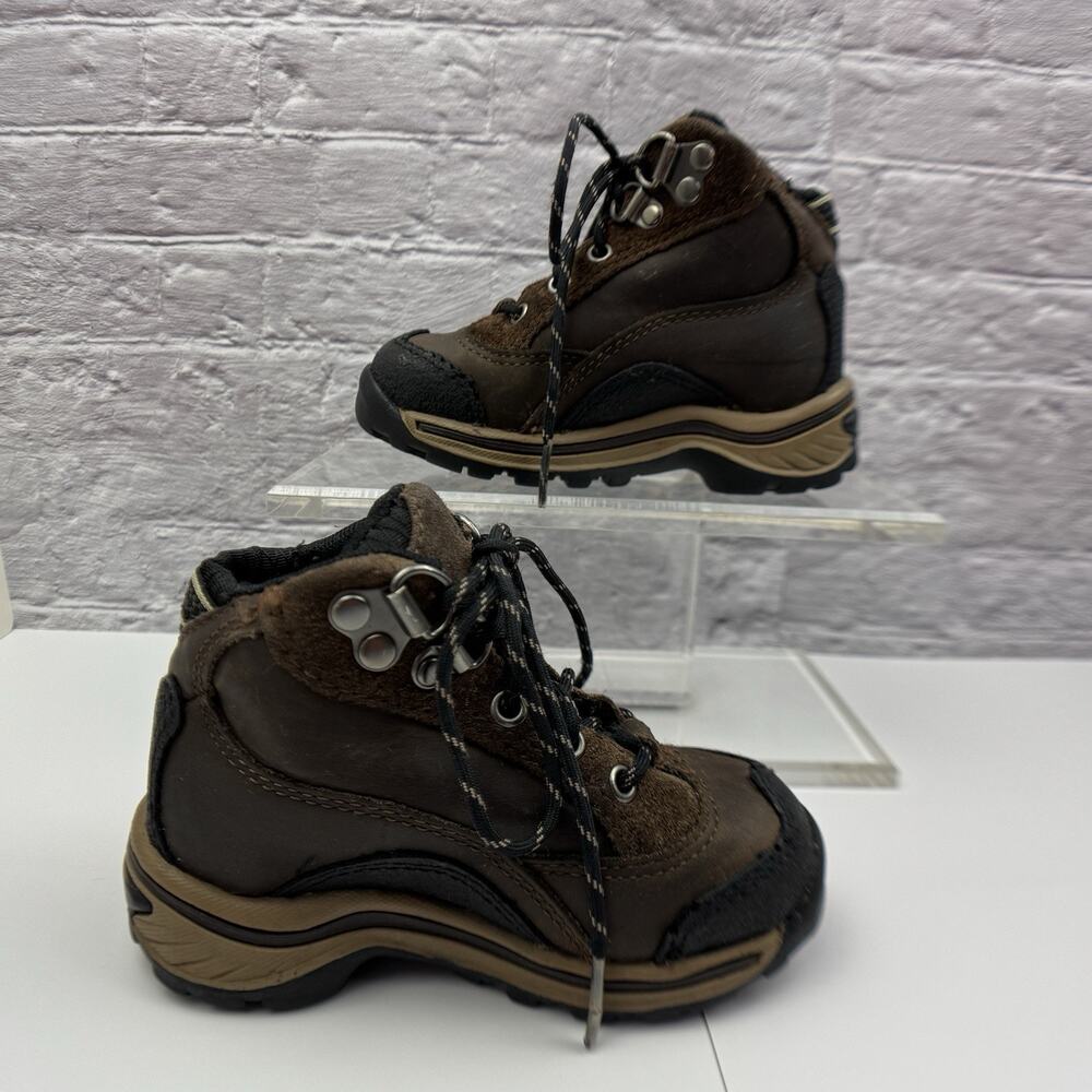 Timberland Pawtuckaway Boots Toddler Size 6 Leather Waterproof Brown Hike Farm - Picture 2 of 13